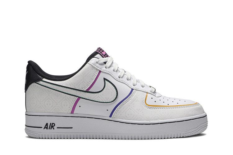 Nike Air Force 1 Low 'Day of the Dead' — White/White/Black/Kinetic Green (2)
