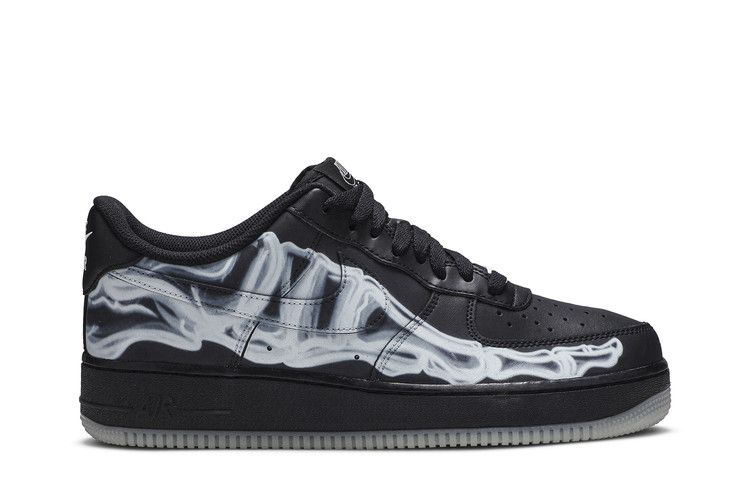 Nike Air Force 1 '07 QS 'Black Skeleton' — Black/Black/Black (2)