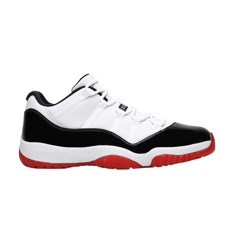 Air Jordan 11 Retro Low 'Concord-Bred' — White/University Red/Black/True Red
