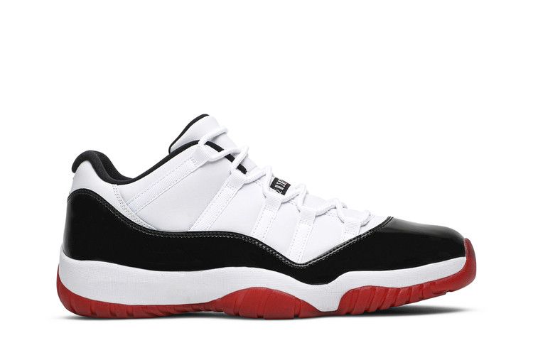 Air Jordan 11 Retro Low 'Concord-Bred' — White/University Red/Black/True Red