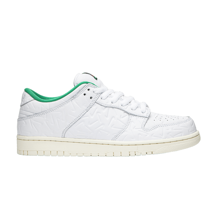 Ben-G x Nike Dunk SB Low 'Lucid Green' — White/White/Lucid Green
