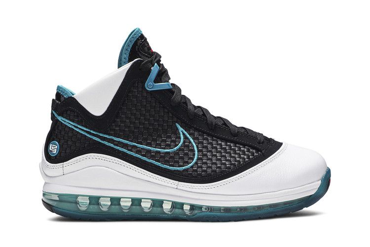 Nike Air Max LeBron 7 Retro QS 'Red Carpet' 2019 — White/Black/Glass Blue/Chilling Red (2)