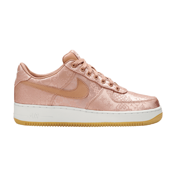CLOT x Nike Air Force 1 Low Premium 'Rose Gold Silk' — Rose Gold/White/Gum Light Brown