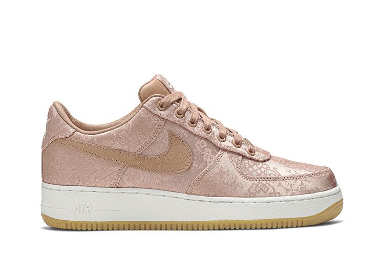 CLOT x Nike Air Force 1 Low Premium 'Rose Gold Silk' — Rose Gold/White/Gum Light Brown (2)