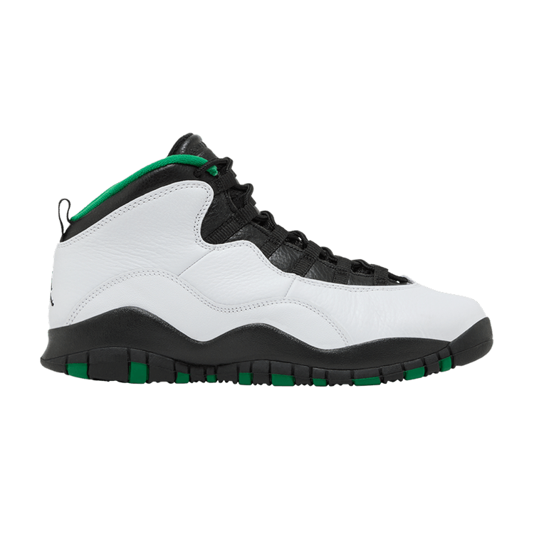 Air Jordan 10 Retro BG 'Seattle' 2019 — White/Black/Pine Green/Amarillo