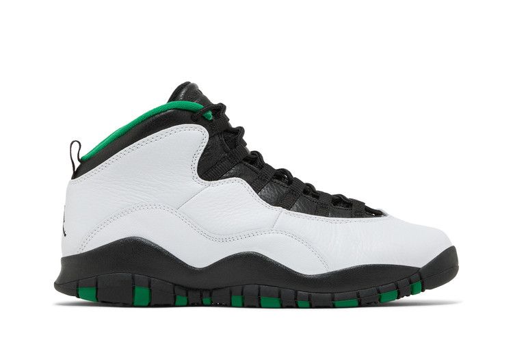 Air Jordan 10 Retro BG 'Seattle' 2019 — White/Black/Pine Green/Amarillo