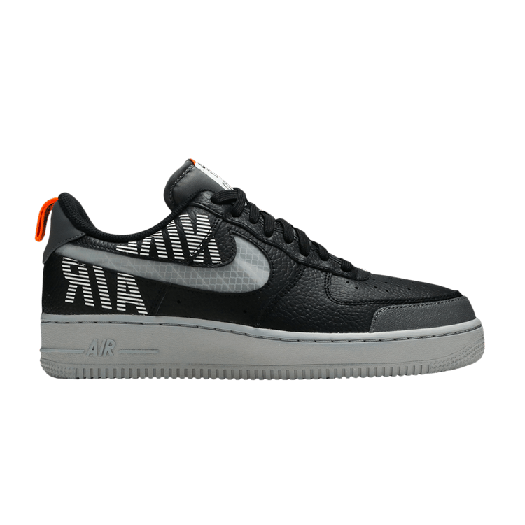 Nike Air Force 1 Low 'Under Construction - Black' — Black/Wolf Grey/Dark Grey/Total Orange