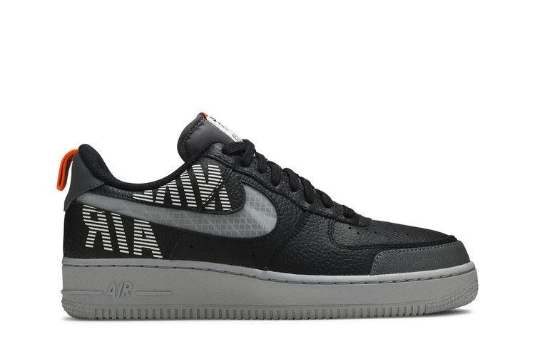 Nike Air Force 1 Low 'Under Construction - Black' — Black/Wolf Grey/Dark Grey/Total Orange (2)