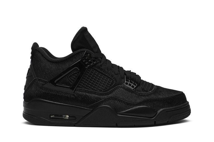 Olivia Kim x Wmns Air Jordan 4 Retro 'No Cover' — Black/Black/Black