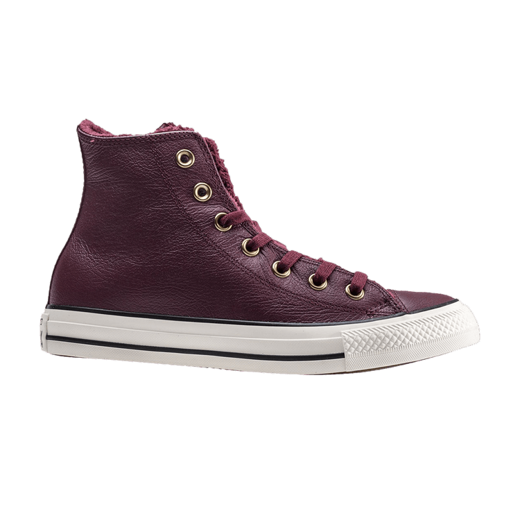 Converse Wmns Chuck Taylor All Star Winter Faux Fur Hi 'Bordeaux' — Deep Bordeaux/Black/Egret