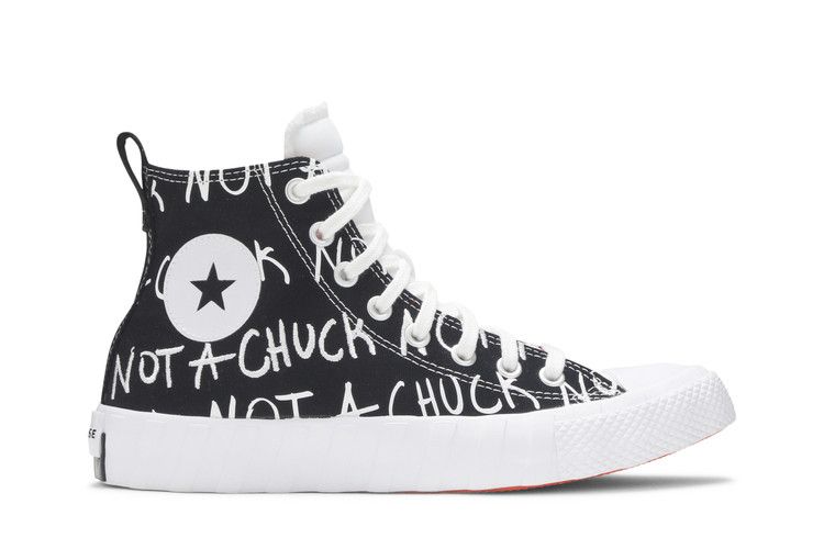 Converse UNT1TL3D High GS 'Not A Chuck' — Black/White/Bold Mandarin