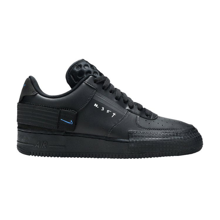 Nike Air Force 1 Type 'Black Photo Blue' — Black/Photo Blue-Platinum Tint