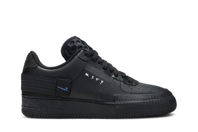 Nike Air Force 1 Type 'Black Photo Blue' — Black/Photo Blue-Platinum Tint (2)