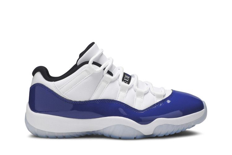 Wmns Air Jordan 11 Retro Low 'Concord Sketch' — White/Black/Concord