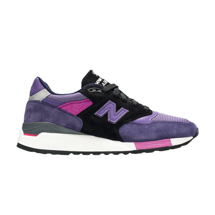 New Balance 998 Made in USA 'Purple Black' — Purple/Grey/Black