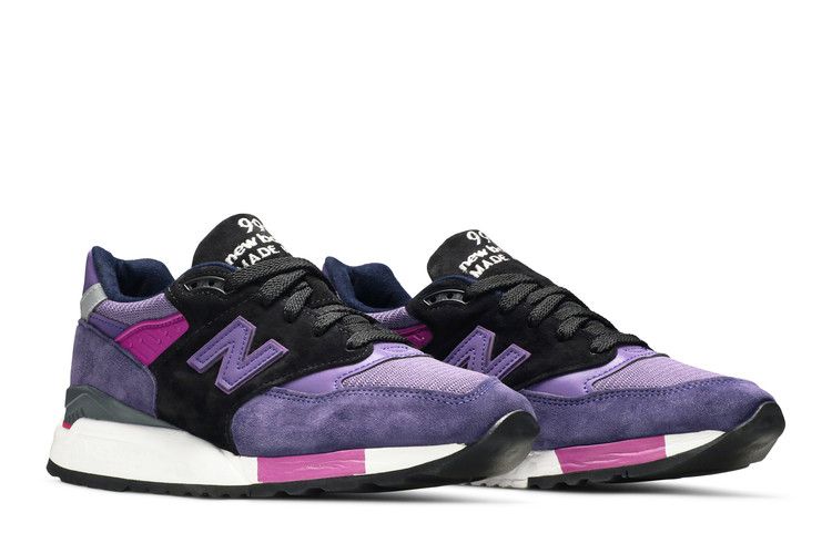 New Balance 998 Made in USA 'Purple Black' — Purple/Grey/Black