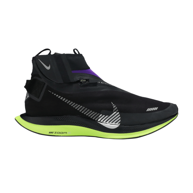 Nike Zoom Pegasus Turbo Shield 'Voltage Purple' — Black/Metallic Silver-Voltage Purple