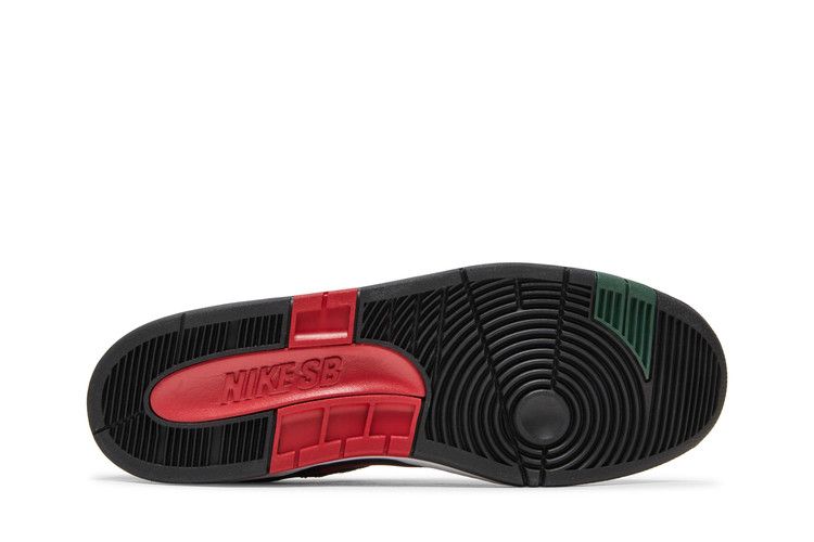 Nike Air Force 2 Low SB 'Deep Forest' — Black/Deep Forest/Gym Red
