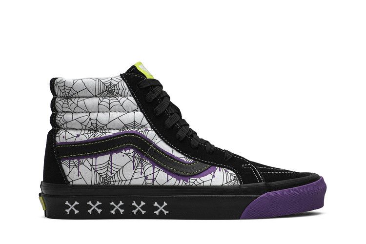 size? x Vans Sk8 Hi 38 DX 'Halloween' — Black/Dew Bry/True White