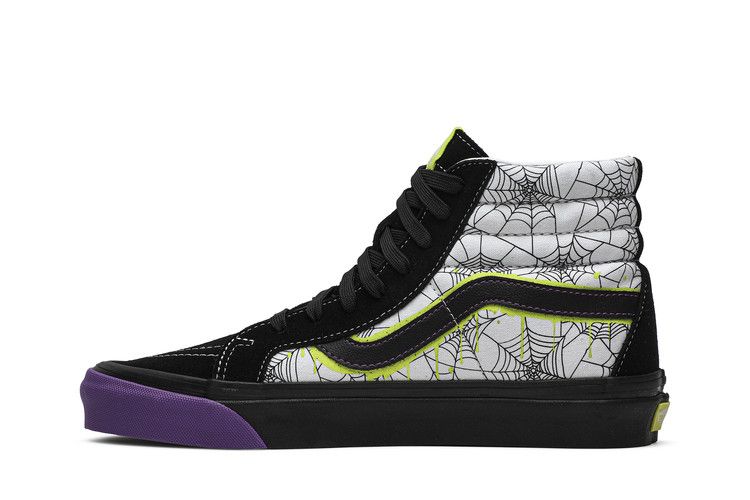 size? x Vans Sk8 Hi 38 DX 'Halloween' — Black/Dew Bry/True White