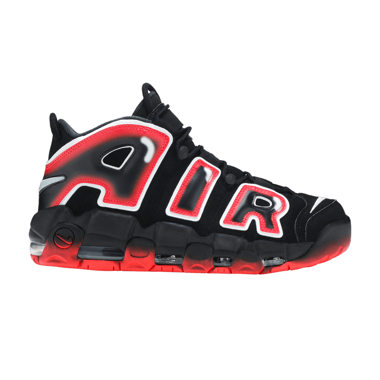 Nike Air More Uptempo 96 'Laser Crimson' — Black/White/Laser Crimson