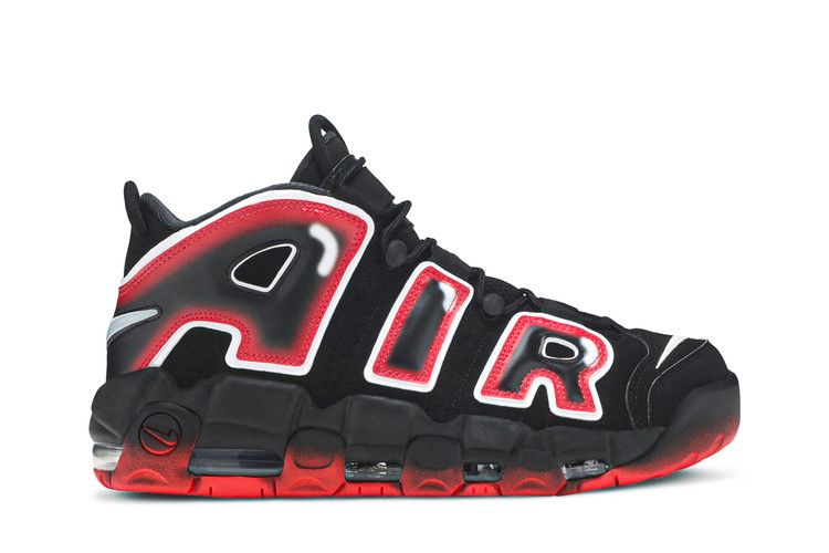 Nike Air More Uptempo 96 'Laser Crimson' — Black/White/Laser Crimson (2)