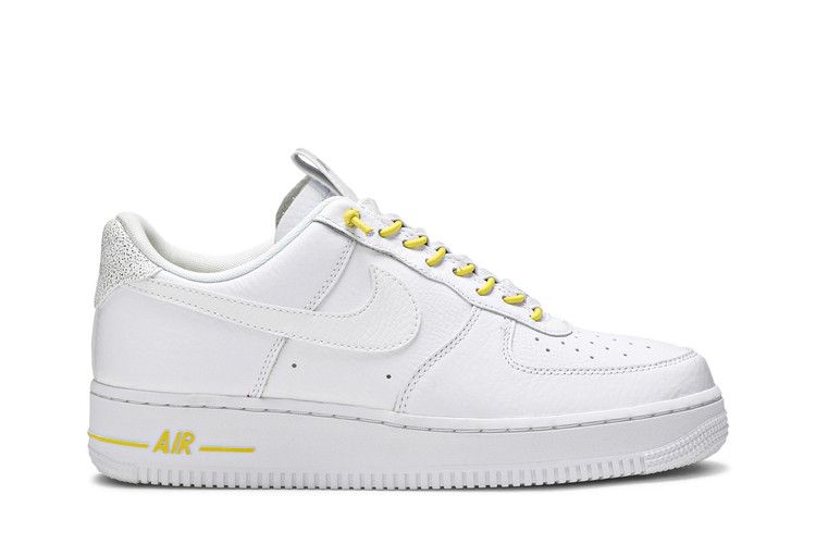 Nike Wmns Air Force 1 '07 Lux 'White Reflective' — White/Chrome Yellow/Black/White (2)
