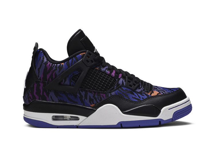 Air Jordan 4 Retro SE GG 'Rush Violet' — Black/White/Rush Violet/Racer Blue