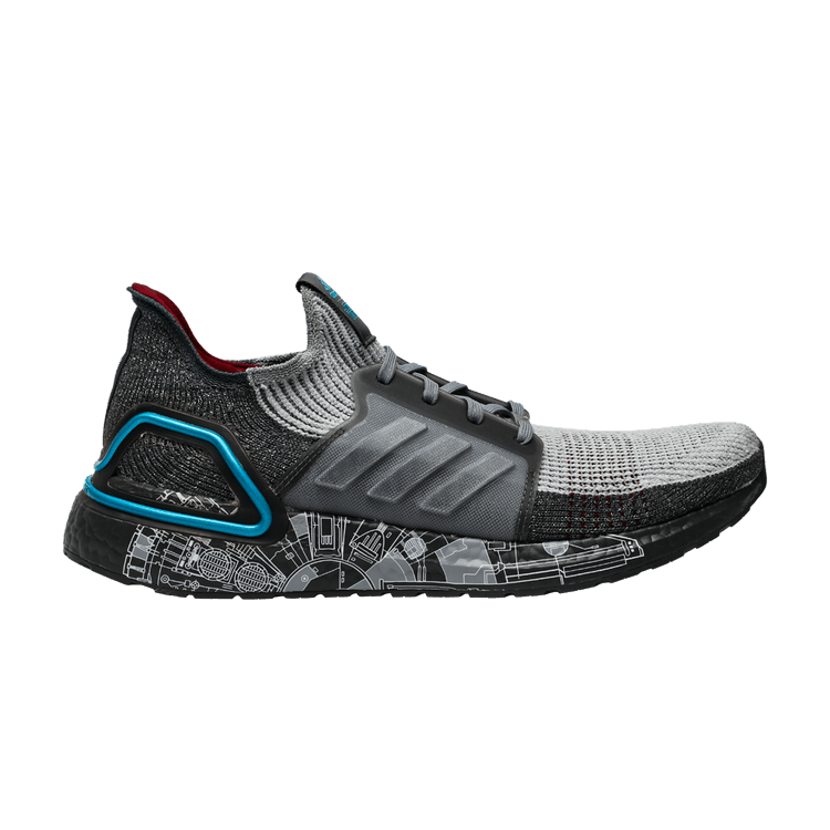 Star Wars x adidas UltraBoost 19 'Millenium Falcon' — Grey Five/Grey Two/Bright Cyan