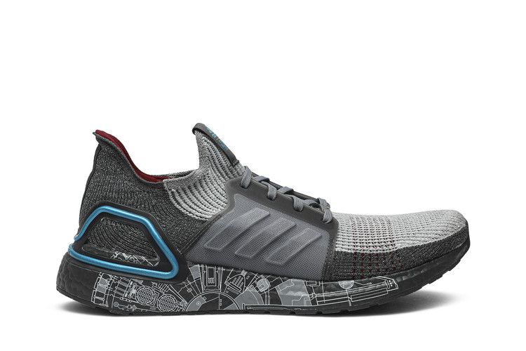 Star Wars x adidas UltraBoost 19 'Millenium Falcon' — Grey Five/Grey Two/Bright Cyan