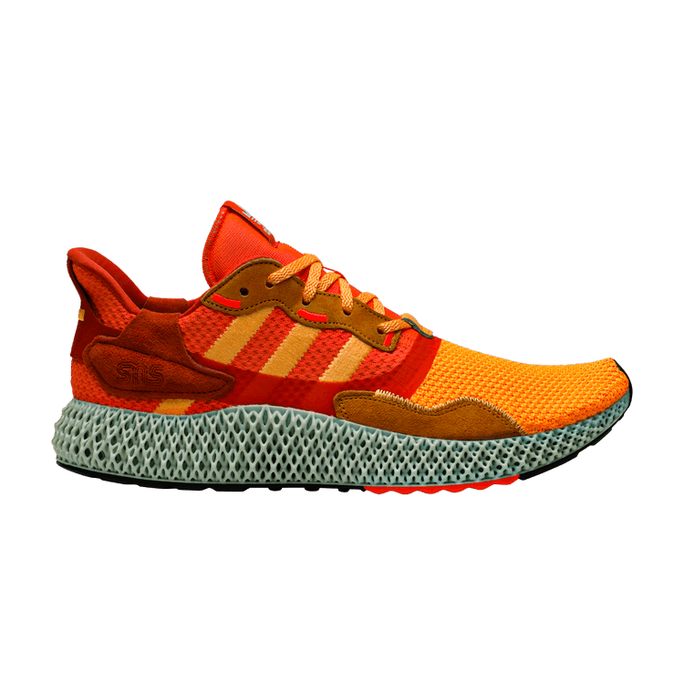 Sneakersnstuff x adidas ZX 4000 4D 'Sunrise' — Flaming Orange/Flaming Orange/Active Maroon