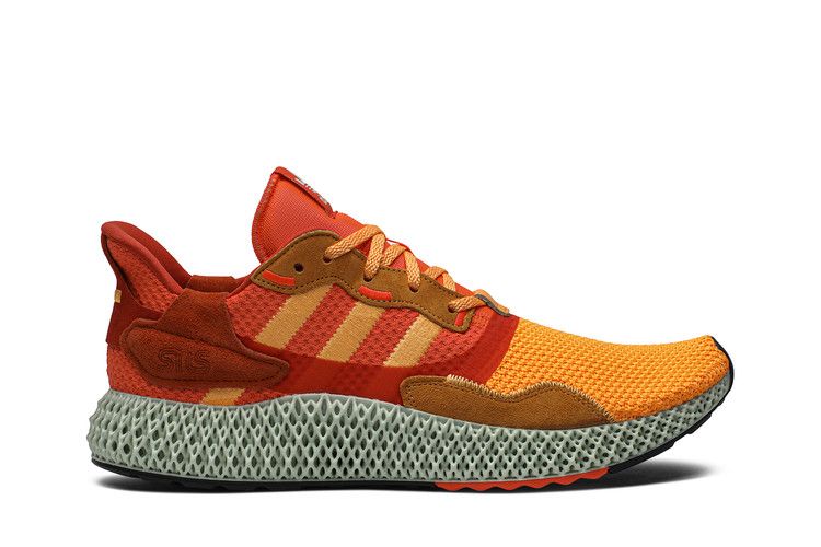 Sneakersnstuff x adidas ZX 4000 4D 'Sunrise' — Flaming Orange/Flaming Orange/Active Maroon