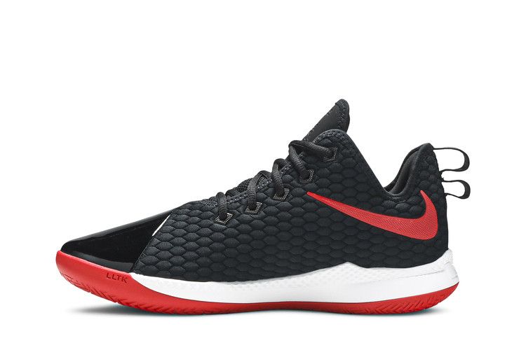 Nike LeBron Witness 3 Premium 'Black Red' — Black/Black/White/Varsity Red