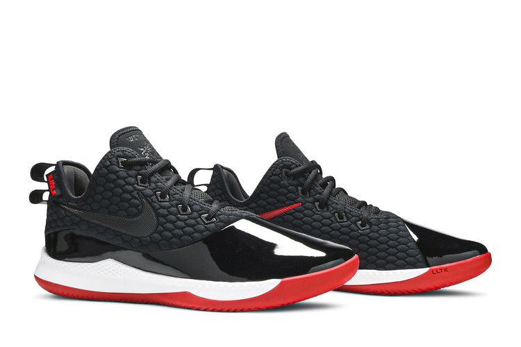 Nike LeBron Witness 3 Premium 'Black Red' — Black/Black/White/Varsity Red