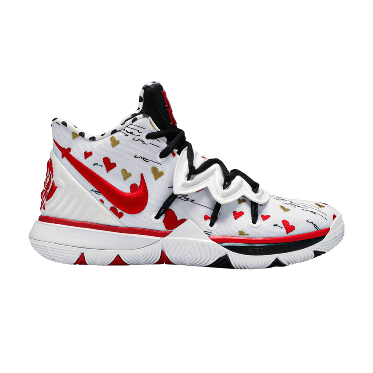 Nike SneakerRoom x Kyrie 5 GS 'I Love You Mom' — White/University Red