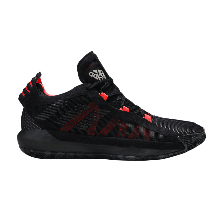 Adidas Dame 6 'Ruthless' — Core Black/Core Black/Shock Red
