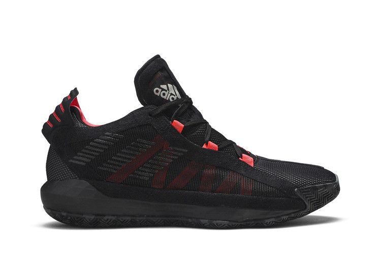 Adidas Dame 6 'Ruthless' — Core Black/Core Black/Shock Red