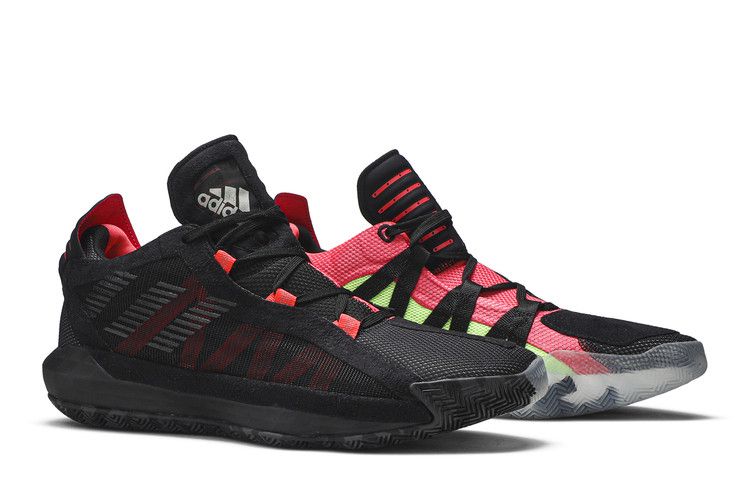 Adidas Dame 6 'Ruthless' — Core Black/Core Black/Shock Red