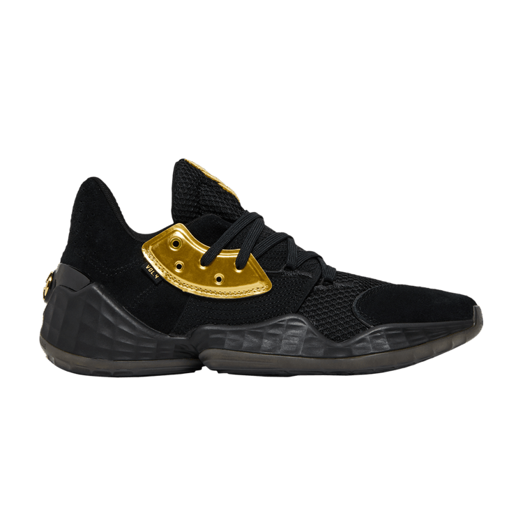 Adidas Harden Vol. 4 'Gold Metallic' — Core Black/Gold Metallic/Core Black