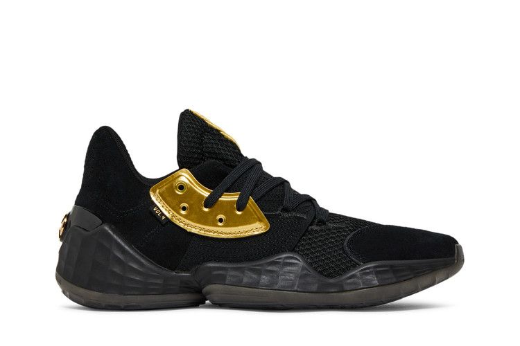 Adidas Harden Vol. 4 'Gold Metallic' — Core Black/Gold Metallic/Core Black