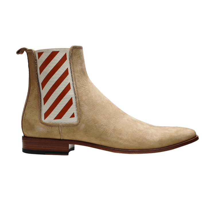 Off-White Diagonals Chelsea Boot 'Beige' — Beige