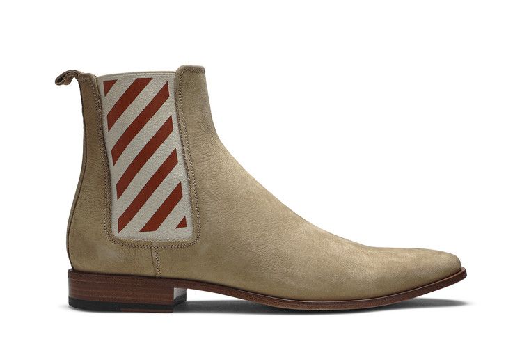 Off-White Diagonals Chelsea Boot 'Beige' — Beige