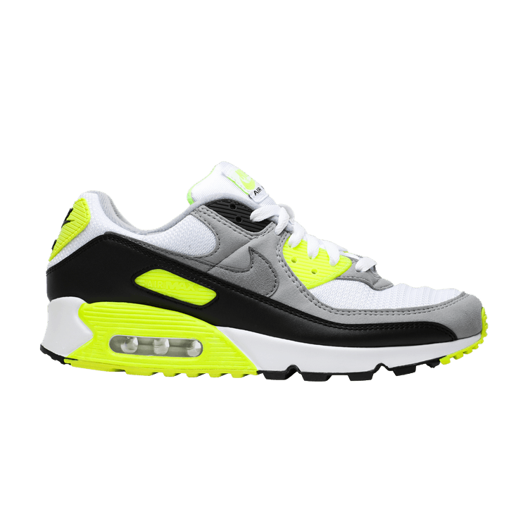 Nike Air Max 90 'Volt' 2020 — White/Particle Grey/Light Smoke Grey/Black/Volt