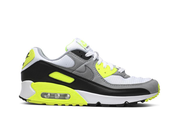 Nike Air Max 90 'Volt' 2020 — White/Particle Grey/Light Smoke Grey/Black/Volt (2)
