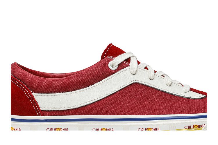 Rhude x Vans Bold Ni 'California Plate - Red' — Red/White