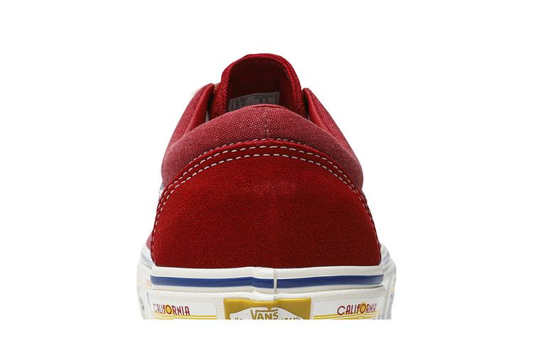 Rhude x Vans Bold Ni 'California Plate - Red' — Red/White