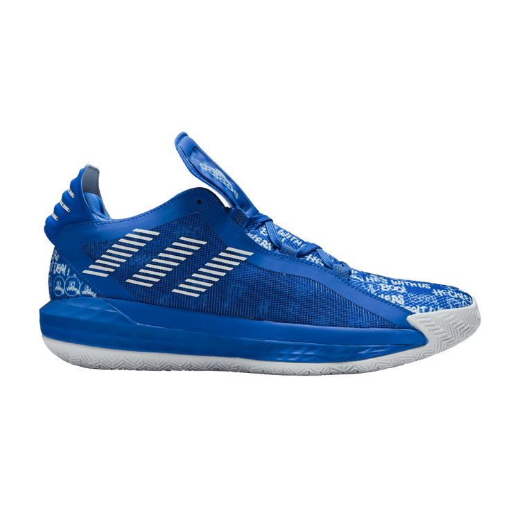 Adidas Dame 6 'Glow Blue' — Glow Blue/Cloud White/Glow Blue