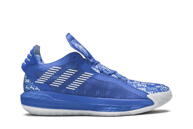 Adidas Dame 6 'Glow Blue' — Glow Blue/Cloud White/Glow Blue