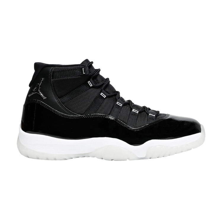 Air Jordan 11 Retro 'Jubilee / 25th Anniversary' — Black/Clear/White/Metallic Silver
