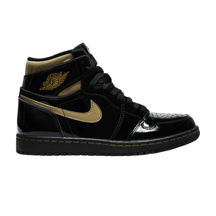 Air Jordan 1 Retro High OG 'Black Metallic Gold' — Black/Black/Metallic Gold